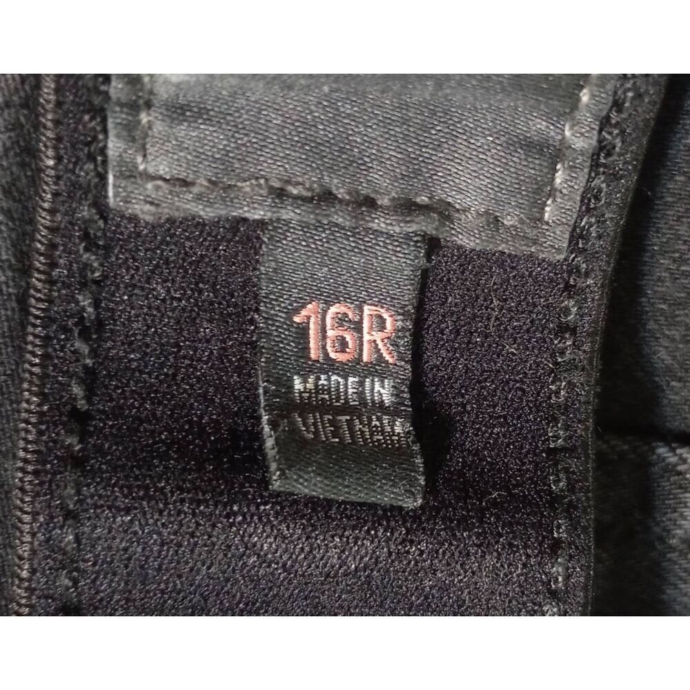 Torrid Jeans Ladies 16R Black Skinny High Rise‎ Distressed Comfort Waist - Picture 7 of 10